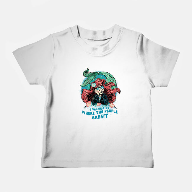 I Wanna Be Where The People Aren't-Baby-Basic-Tee-glitchygorilla