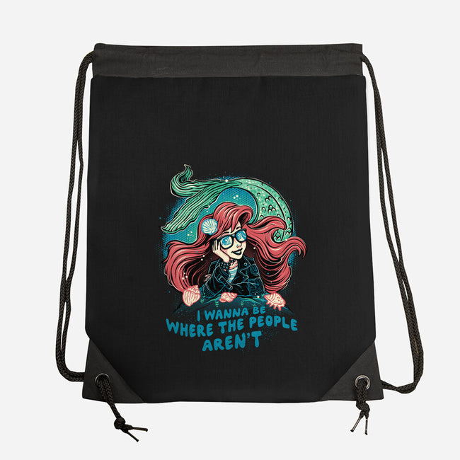 I Wanna Be Where The People Aren't-None-Drawstring-Bag-glitchygorilla