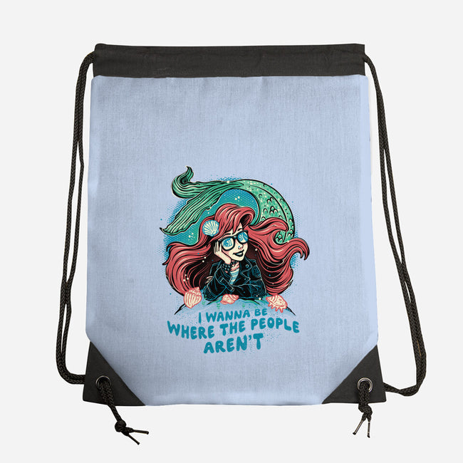 I Wanna Be Where The People Aren't-None-Drawstring-Bag-glitchygorilla