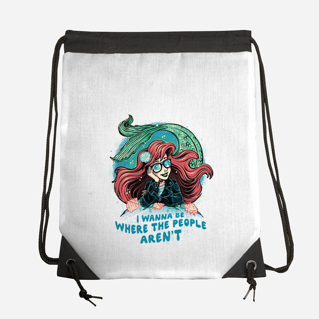 I Wanna Be Where The People Aren't-None-Drawstring-Bag-glitchygorilla