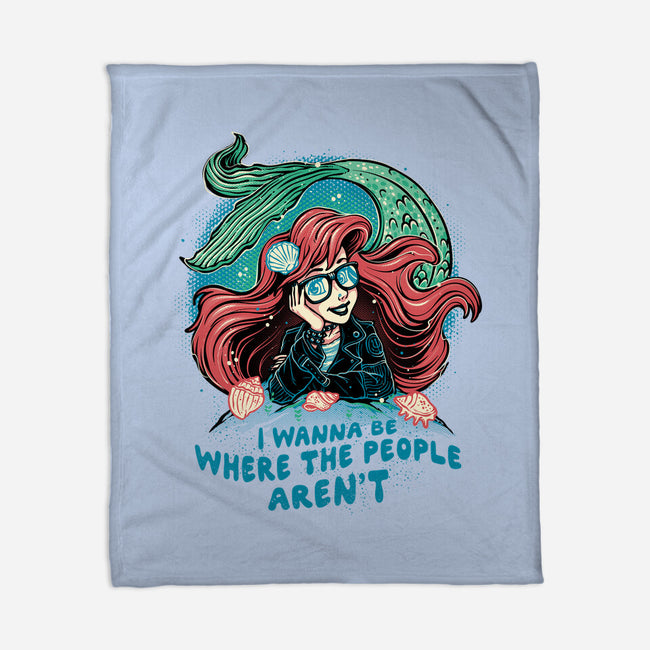 I Wanna Be Where The People Aren't-None-Fleece-Blanket-glitchygorilla