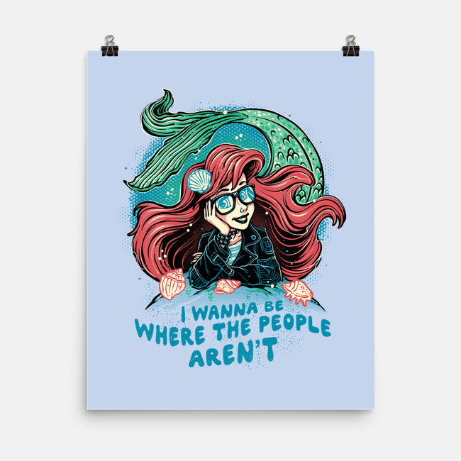 I Wanna Be Where The People Aren't-None-Matte-Poster-glitchygorilla