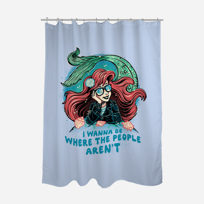 I Wanna Be Where The People Aren't-None-Polyester-Shower Curtain-glitchygorilla