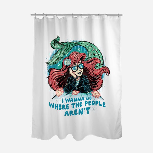 I Wanna Be Where The People Aren't-None-Polyester-Shower Curtain-glitchygorilla