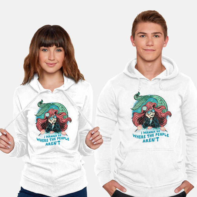 I Wanna Be Where The People Aren't-Unisex-Pullover-Sweatshirt-glitchygorilla