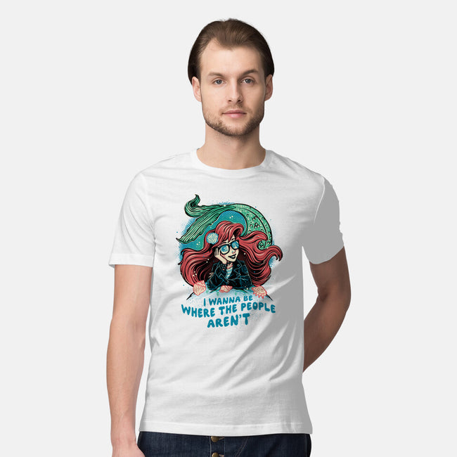 I Wanna Be Where The People Aren't-Mens-Premium-Tee-glitchygorilla