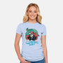 I Wanna Be Where The People Aren't-Womens-Fitted-Tee-glitchygorilla