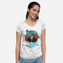 I Wanna Be Where The People Aren't-Womens-V-Neck-Tee-glitchygorilla