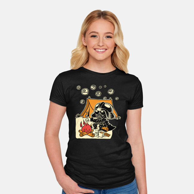 Under Death Stars-Womens-Fitted-Tee-imisko