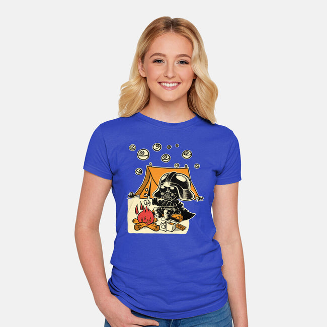 Under Death Stars-Womens-Fitted-Tee-imisko