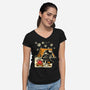 Under Death Stars-Womens-V-Neck-Tee-imisko