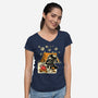 Under Death Stars-Womens-V-Neck-Tee-imisko