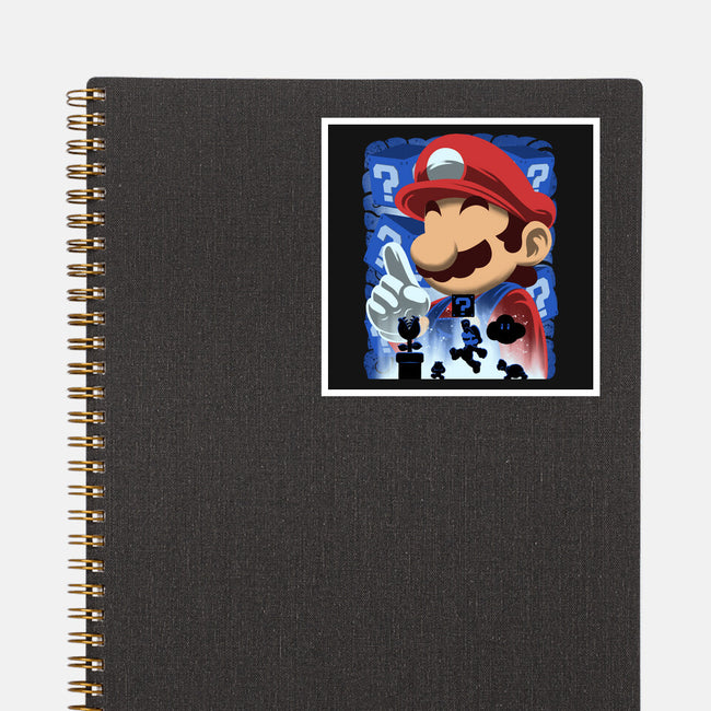 Classic Blue Jumpman-None-Glossy-Sticker-rmatix