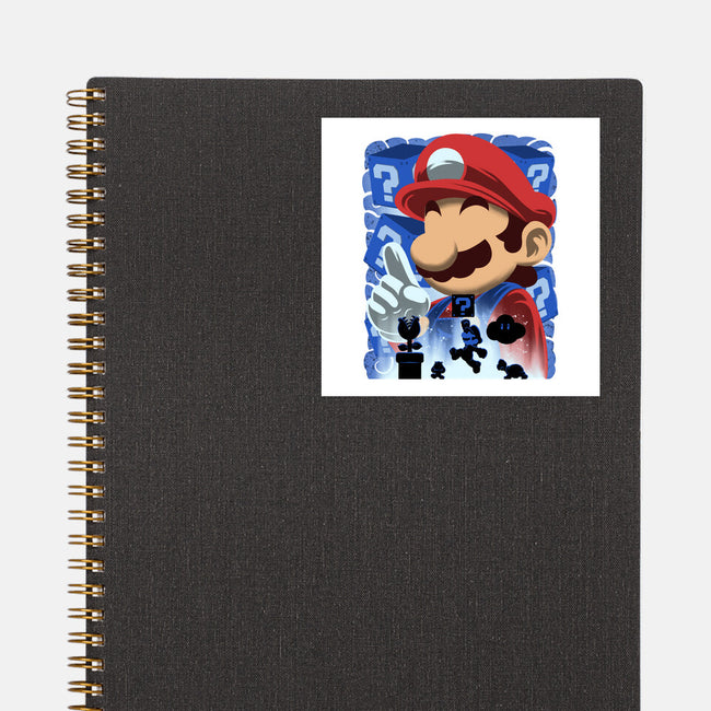 Classic Blue Jumpman-None-Glossy-Sticker-rmatix