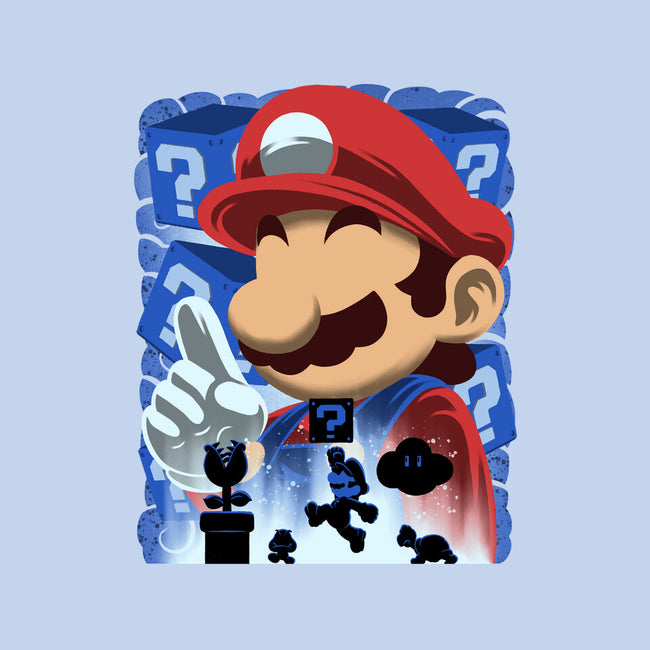 Classic Blue Jumpman-None-Matte-Poster-rmatix