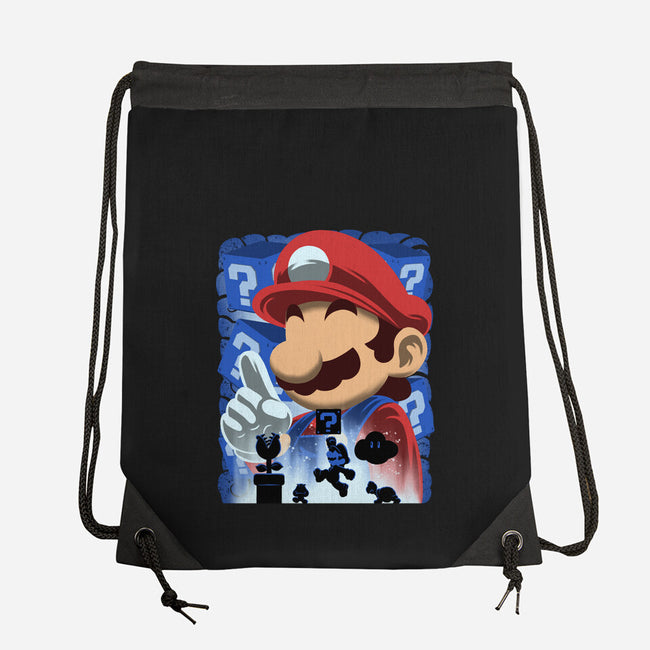 Classic Blue Jumpman-None-Drawstring-Bag-rmatix
