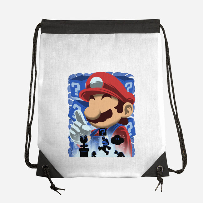 Classic Blue Jumpman-None-Drawstring-Bag-rmatix