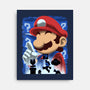 Classic Blue Jumpman-None-Stretched-Canvas-rmatix