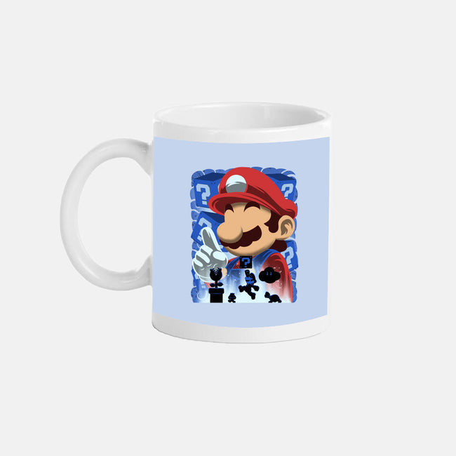 Classic Blue Jumpman-None-Mug-Drinkware-rmatix