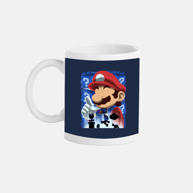 Classic Blue Jumpman-None-Mug-Drinkware-rmatix