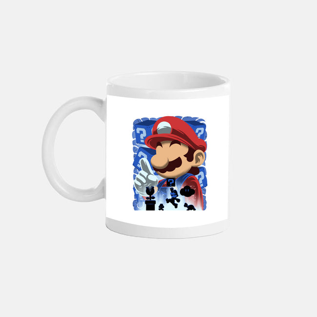 Classic Blue Jumpman-None-Mug-Drinkware-rmatix