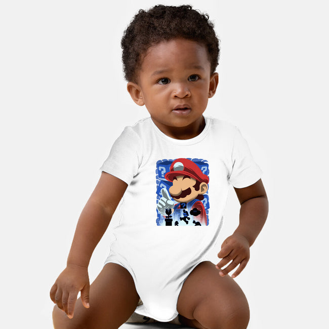 Classic Blue Jumpman-Baby-Basic-Onesie-rmatix