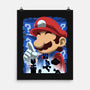 Classic Blue Jumpman-None-Matte-Poster-rmatix