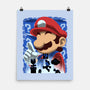 Classic Blue Jumpman-None-Matte-Poster-rmatix