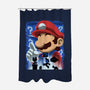 Classic Blue Jumpman-None-Polyester-Shower Curtain-rmatix