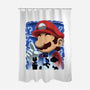 Classic Blue Jumpman-None-Polyester-Shower Curtain-rmatix