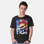 Classic Blue Jumpman-Mens-Basic-Tee-rmatix
