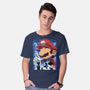 Classic Blue Jumpman-Mens-Basic-Tee-rmatix