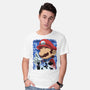 Classic Blue Jumpman-Mens-Basic-Tee-rmatix