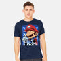 Classic Blue Jumpman-Mens-Heavyweight-Tee-rmatix