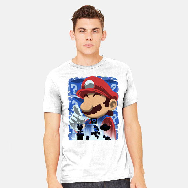 Classic Blue Jumpman-Mens-Heavyweight-Tee-rmatix
