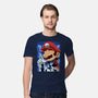 Classic Blue Jumpman-Mens-Premium-Tee-rmatix