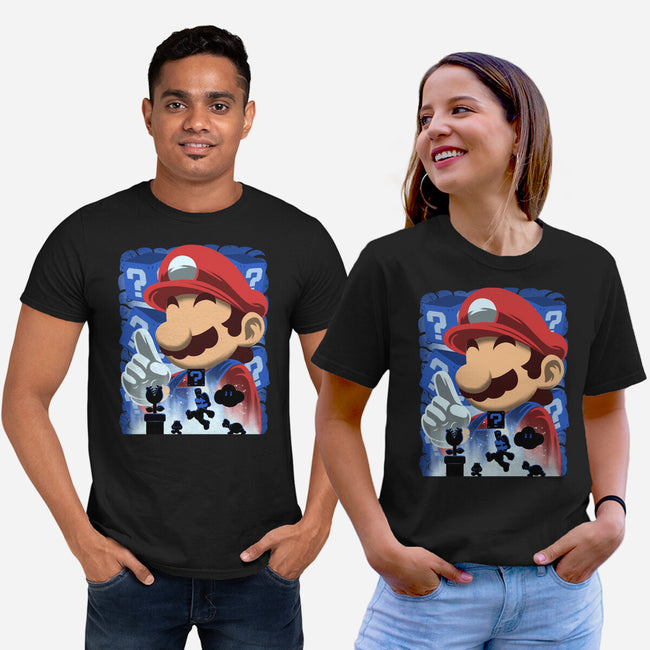 Classic Blue Jumpman-Unisex-Basic-Tee-rmatix