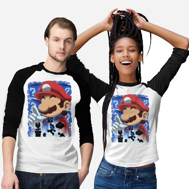 Classic Blue Jumpman-Unisex-Baseball-Tee-rmatix