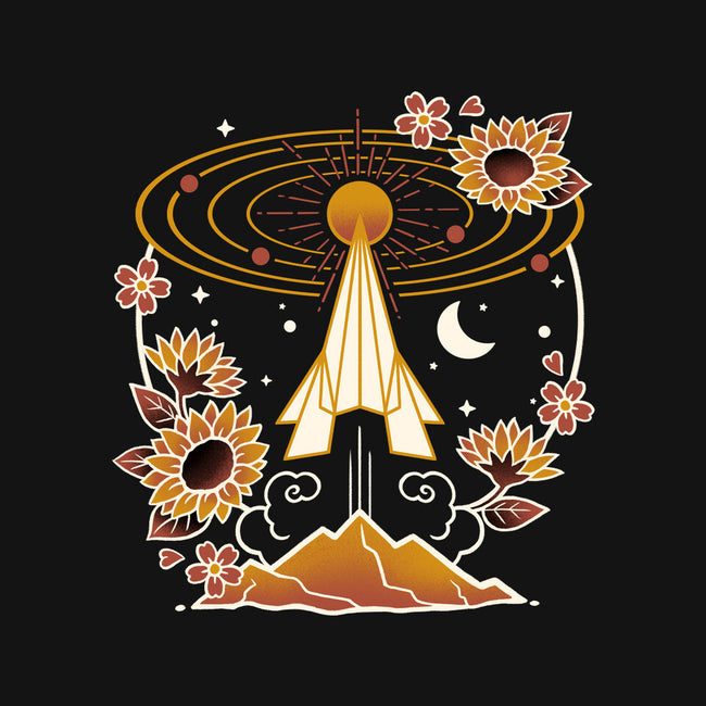 Origami Rocket Spaceship-Womens-Racerback-Tank-NemiMakeit