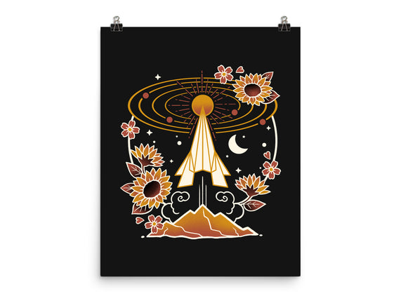 Origami Rocket Spaceship