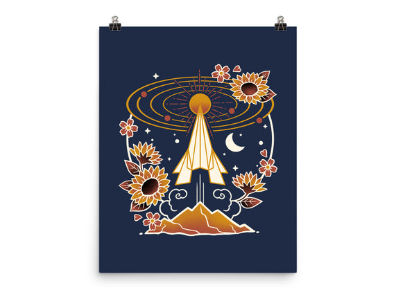 Origami Rocket Spaceship