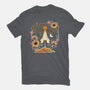 Origami Rocket Spaceship-Womens-Basic-Tee-NemiMakeit