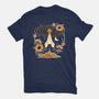 Origami Rocket Spaceship-Womens-Basic-Tee-NemiMakeit