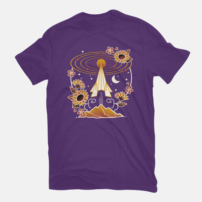 Origami Rocket Spaceship-Youth-Basic-Tee-NemiMakeit