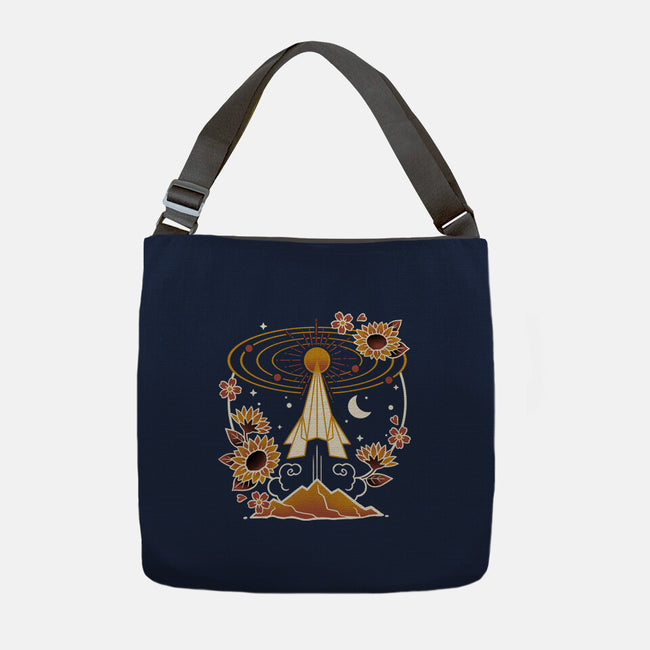 Origami Rocket Spaceship-None-Adjustable Tote-Bag-NemiMakeit