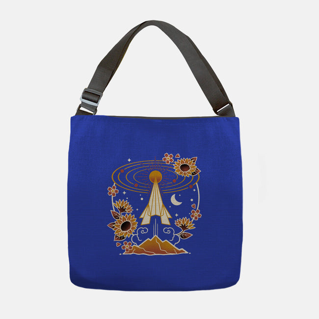 Origami Rocket Spaceship-None-Adjustable Tote-Bag-NemiMakeit