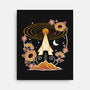Origami Rocket Spaceship-None-Stretched-Canvas-NemiMakeit