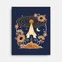 Origami Rocket Spaceship-None-Stretched-Canvas-NemiMakeit