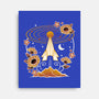 Origami Rocket Spaceship-None-Stretched-Canvas-NemiMakeit