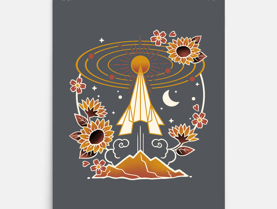 Origami Rocket Spaceship